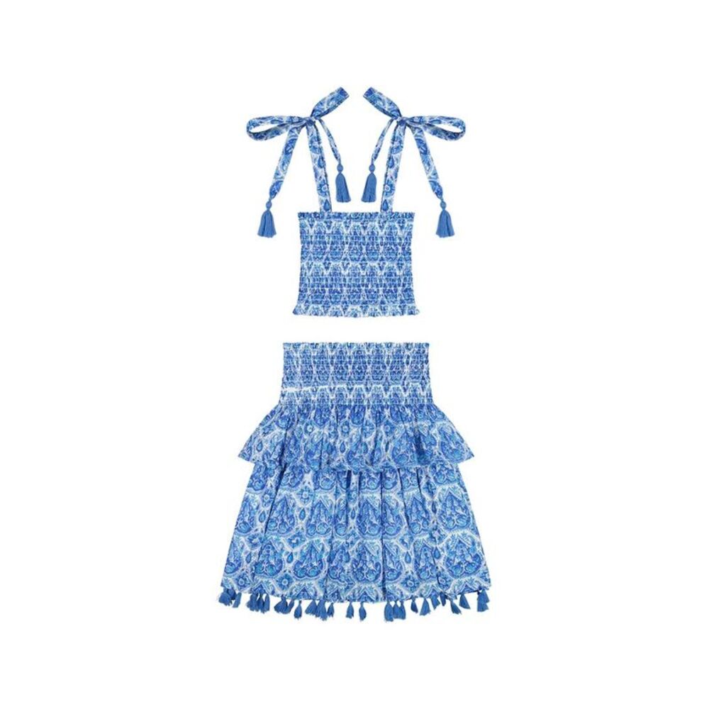 Mer St. Barth Girls  2Pc Noelle Top & Maxi Skirt
